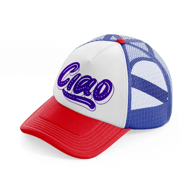 ciao purple multicolor trucker hat