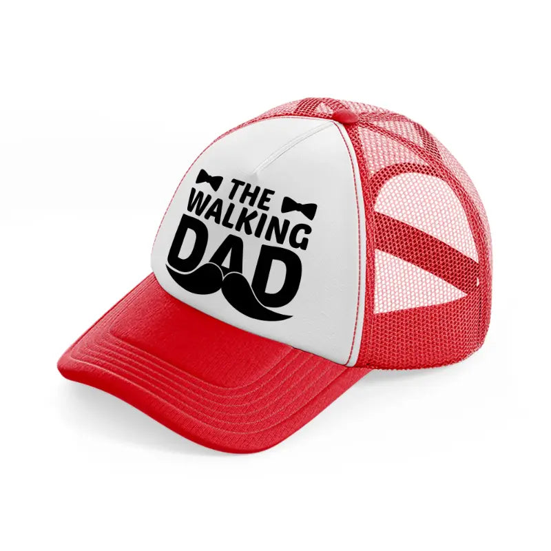 the walking dad-red-and-white-trucker-hat