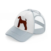001-airedale terrier-grey-trucker-hat