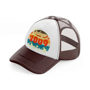 vintage 2009 limited edition-brown-trucker-hat