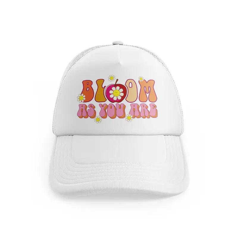 bloom as you are-01-white-trucker-hat