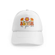 untitled 3 white trucker hat