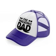 the walking dad-purple-trucker-hat