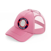 atlanta braves retro-pink-trucker-hat