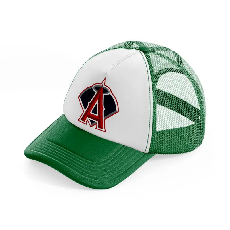 los angeles angels modern-green-and-white-trucker-hat