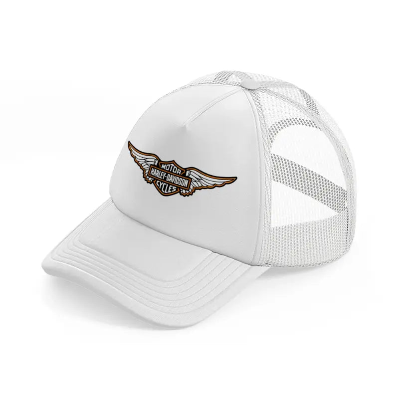 harley-davidson motorcycles wings-white-trucker-hat