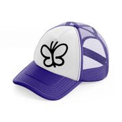 butterfly doodle-purple-trucker-hat