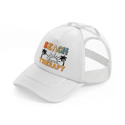 beach therapy-white-trucker-hat