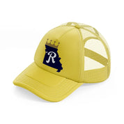 kansas city royals supporter-gold-trucker-hat