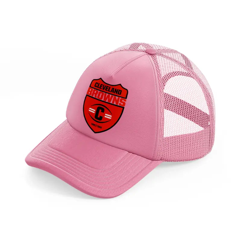cleveland browns since 1950-pink-trucker-hat