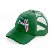 florida flag green trucker hat