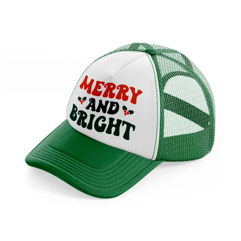 merry and bright-green-and-white-trucker-hat