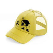 mickey willie smiling gold trucker hat