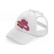 retro cowgirl hat bride white trucker hat