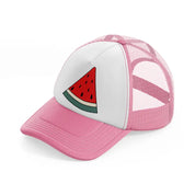 retro elements-45-pink-and-white-trucker-hat