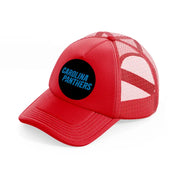 carolina panthers circle-red-trucker-hat
