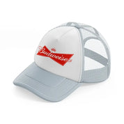 budweiser simple logo-grey-trucker-hat