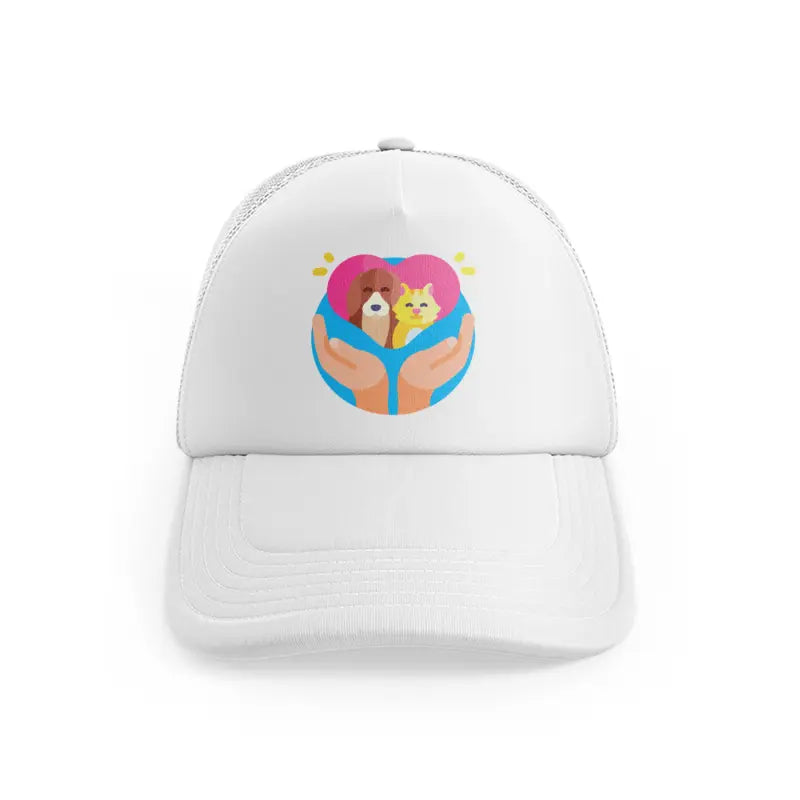 pet care (3) white trucker hat