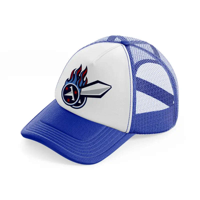 tennessee titans supporter-blue-and-white-trucker-hat