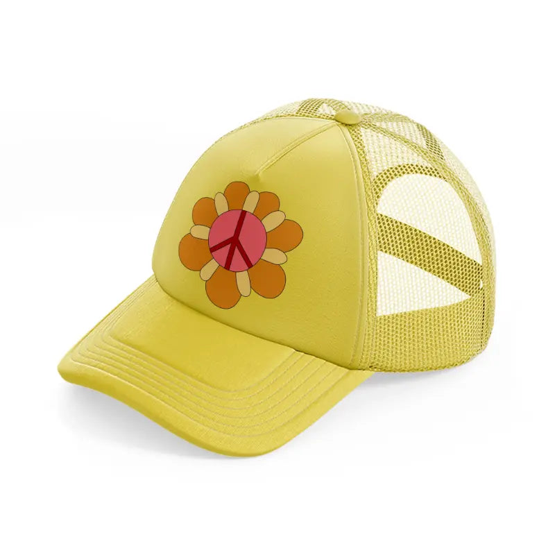 floral elements-27-gold-trucker-hat