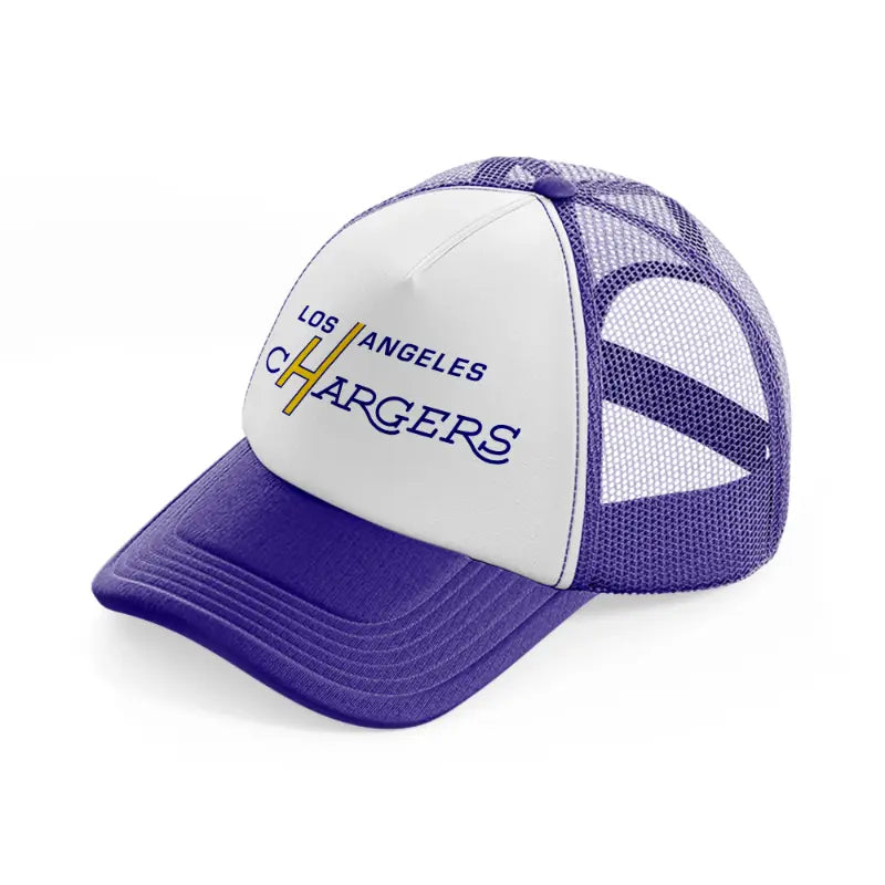 los angeles chargers vintage-purple-trucker-hat