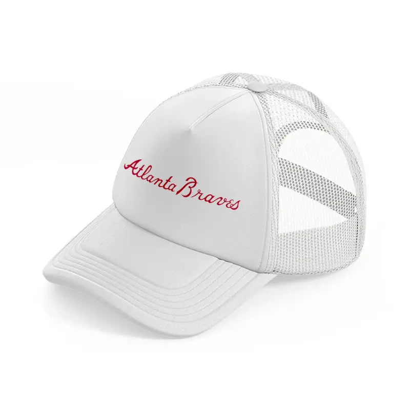 atlanta braves vintage-white-trucker-hat