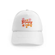 retro positive stickers (2) white trucker hat