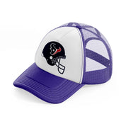 houston texans helmet-purple-trucker-hat