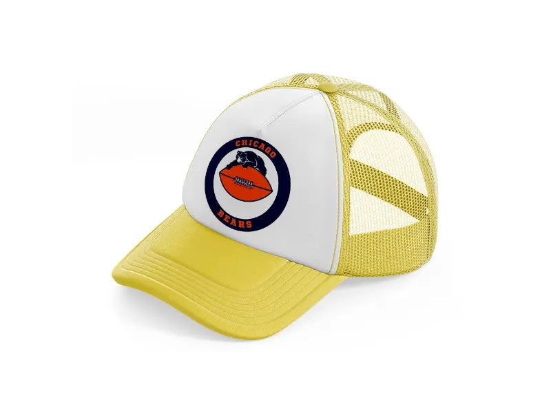 chicago bears circle-yellow-trucker-hat