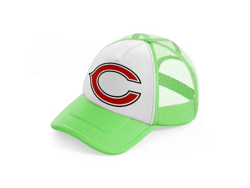 c from chicago bears-lime-green-trucker-hat