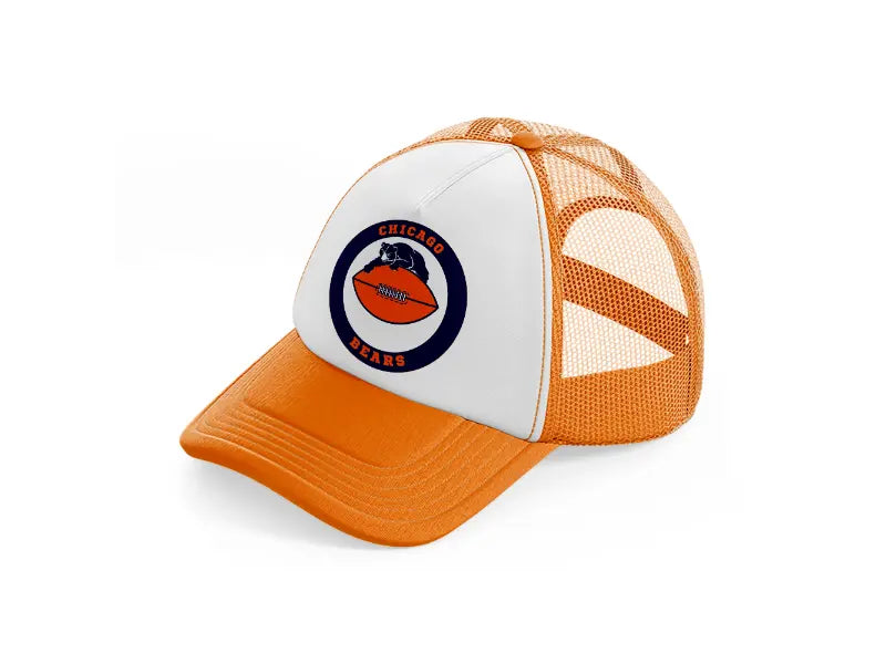 chicago bears circle-orange-trucker-hat