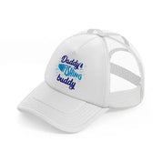 daddy's fishing buddy blue-white-trucker-hat