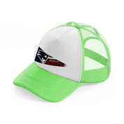 new england patriots flag-lime-green-trucker-hat