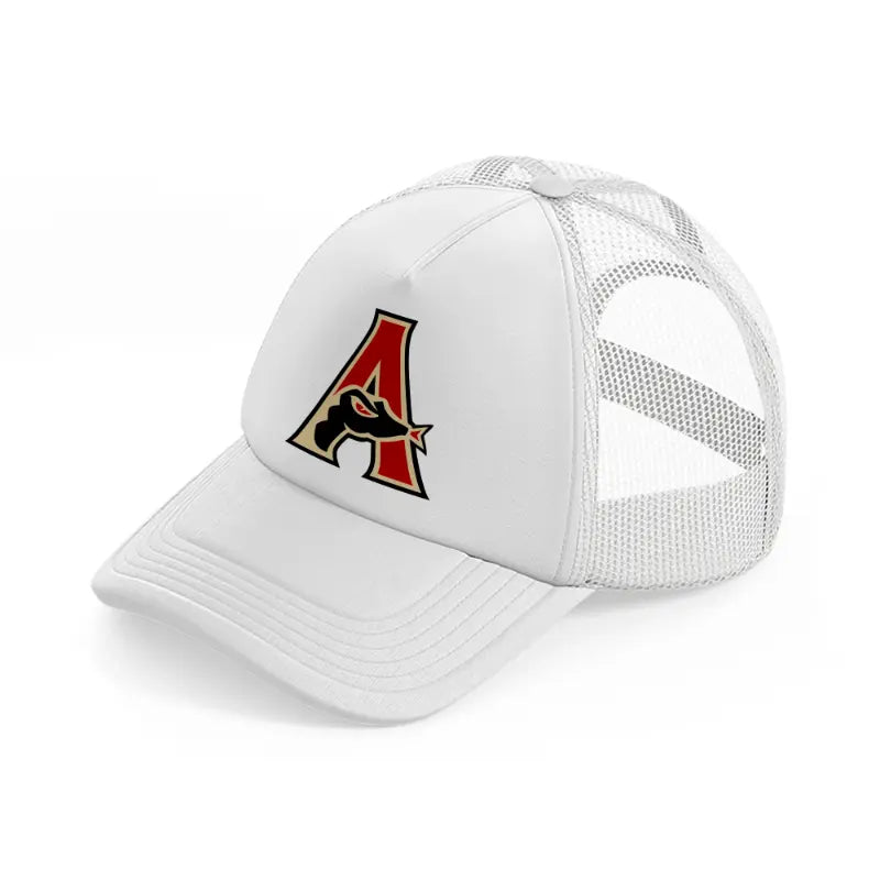 arizona diamondbacks letter-white-trucker-hat