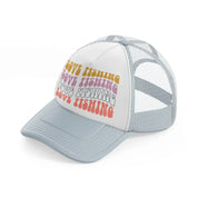 love fishing wavey-grey-trucker-hat