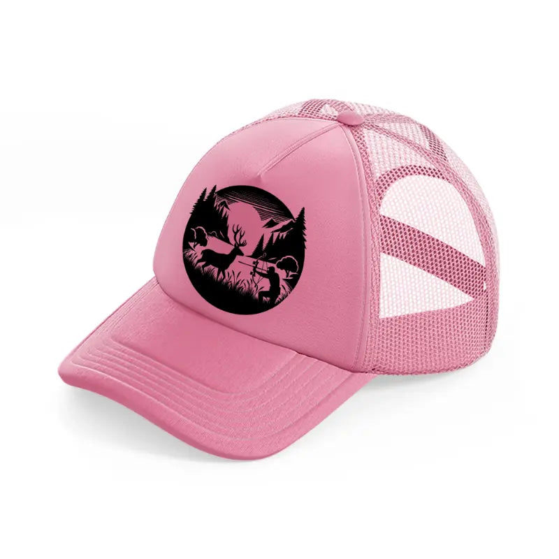 deer hunter-pink-trucker-hat