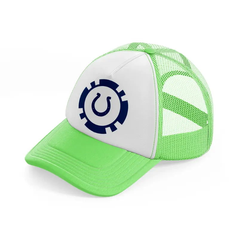indianapolis colts blue badge-lime-green-trucker-hat