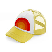 sunset abstract-yellow-trucker-hat