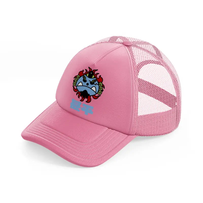 jinbei logo-pink-trucker-hat