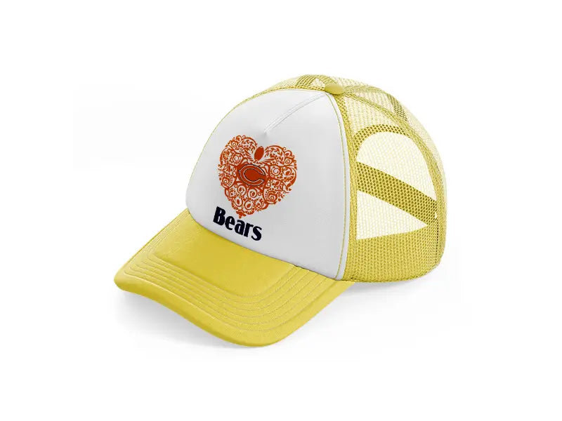chicago bears lover-yellow-trucker-hat