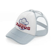 texas rangers fan-grey-trucker-hat