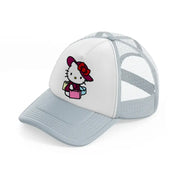 hello kitty shopping grey trucker hat