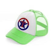 texas rangers star-lime-green-trucker-hat