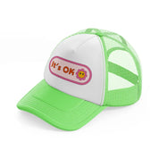 love quotes 22 lime green trucker hat