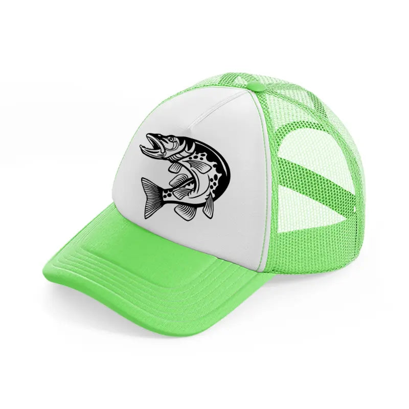 northern pike fish-lime-green-trucker-hat