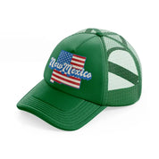 new mexico flag-green-trucker-hat