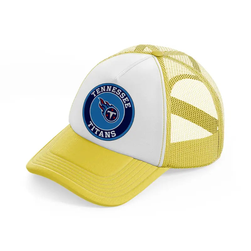 tennessee titans badge-yellow-trucker-hat