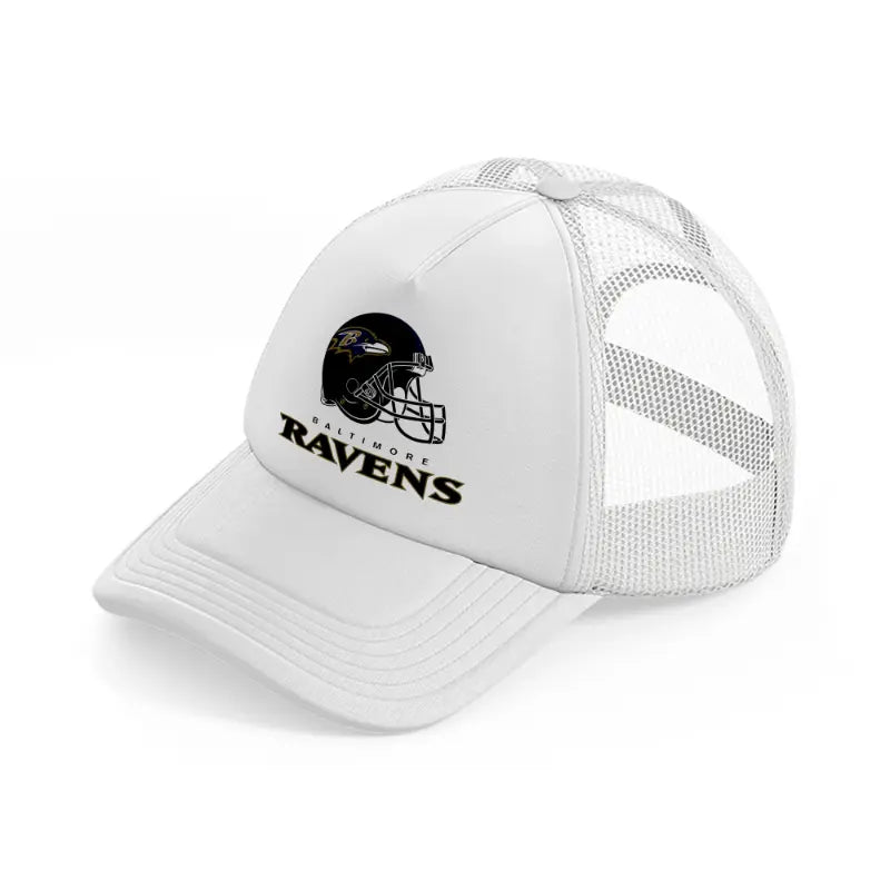 baltimore ravens helmet-white-trucker-hat
