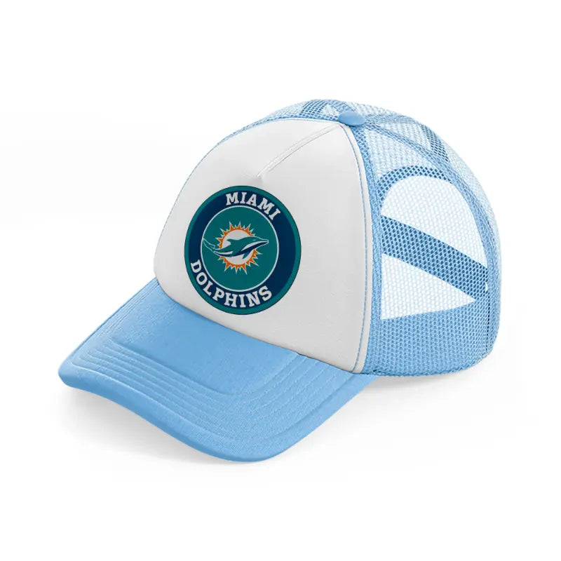 miami dolphins-sky-blue-trucker-hat