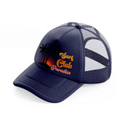 surf club paradise-navy-blue-trucker-hat